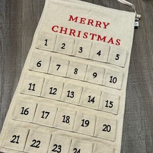 Cream and Red Christmas Advent Calendar